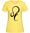 Жіноча футболка Лев знак Лимонний Жіноча футболка Лев знак Лимонний фото