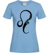 Жіноча футболка Лев знак Блакитний Жіноча футболка Лев знак Блакитний фото