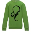 Детский Свитшот Лев знак Лаймовый фото