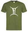 Мужская футболка Близнюка знак Оливковый фото