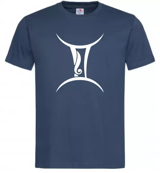 Мужская футболка Близнюка знак Темно-синий фото