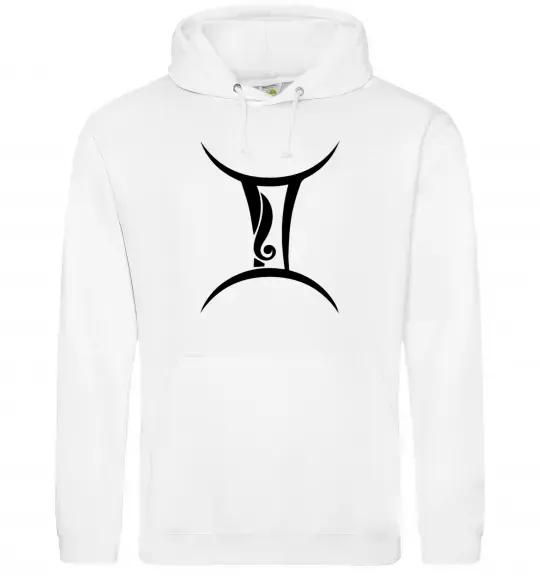 Женская толстовка (худи) Близнюка знак Белый фото