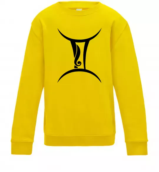 Детский Свитшот Близнюка знак Солнечно желтый фото