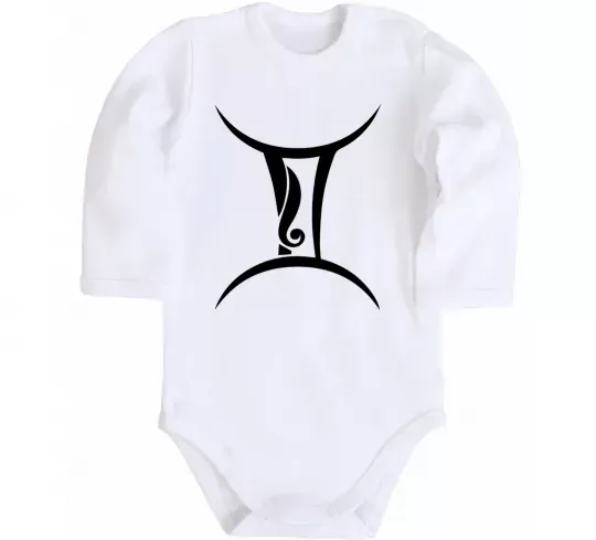 Детский боди Близнюка знак Белый фото