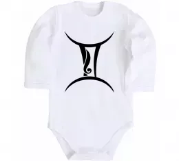 Детский боди Близнюка знак Белый фото