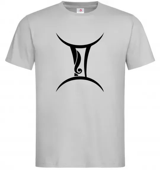 Мужская футболка Близнюка знак Серый фото