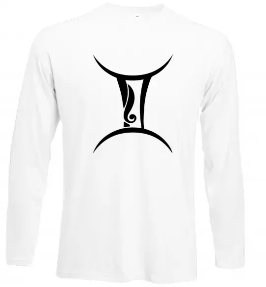 Лонгслів Близнюка знак Білий фото