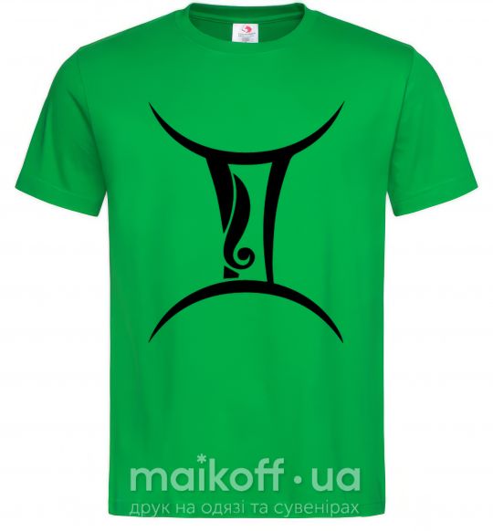 Мужская футболка Близнецы знак Зеленый фото