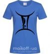Жіноча футболка Близнецы знак Яскраво-синій фото