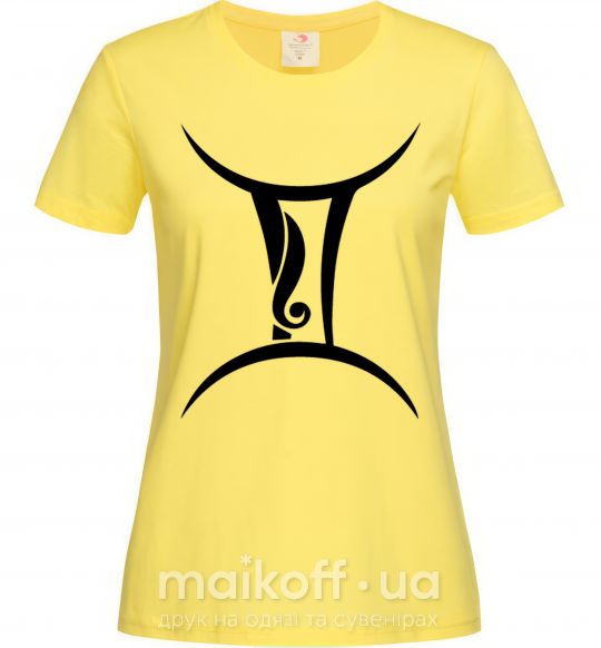 Жіноча футболка Близнецы знак Лимонний фото