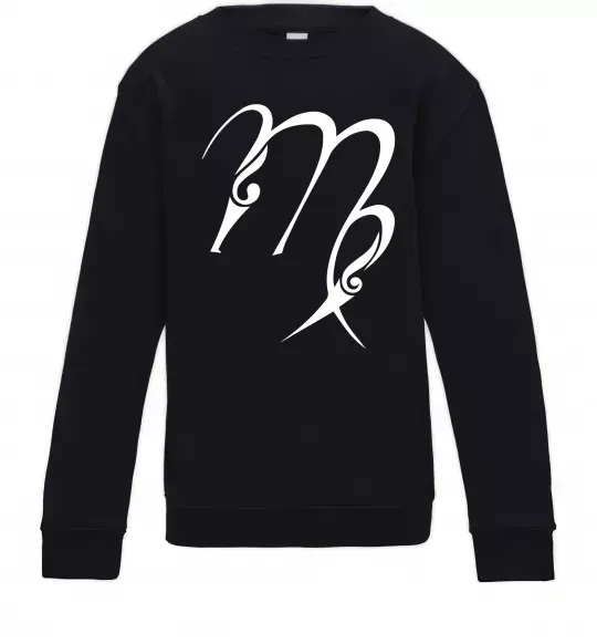 Дитячий світшот Діва знак Чорний фото