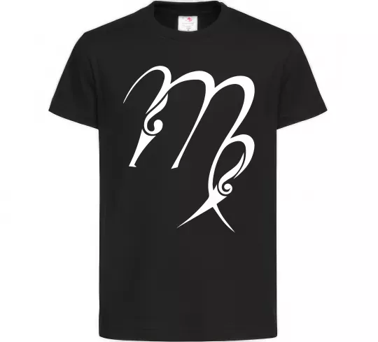 Дитяча футболка Діва знак Чорний фото