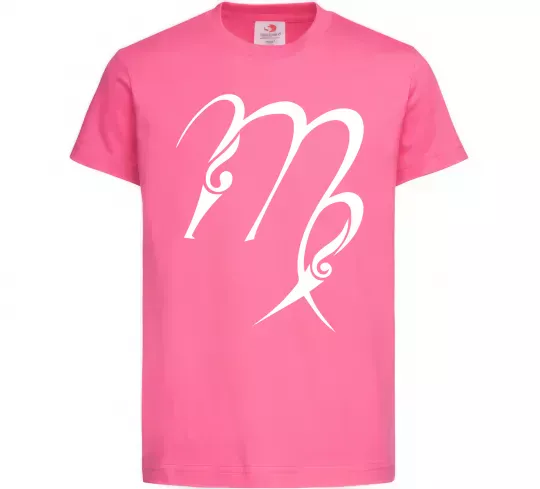 Дитяча футболка Діва знак Яскраво-рожевий фото