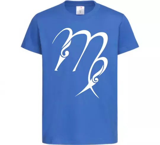 Дитяча футболка Діва знак Яскраво-синій фото