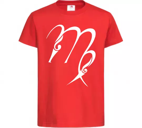 Дитяча футболка Діва знак Червоний фото