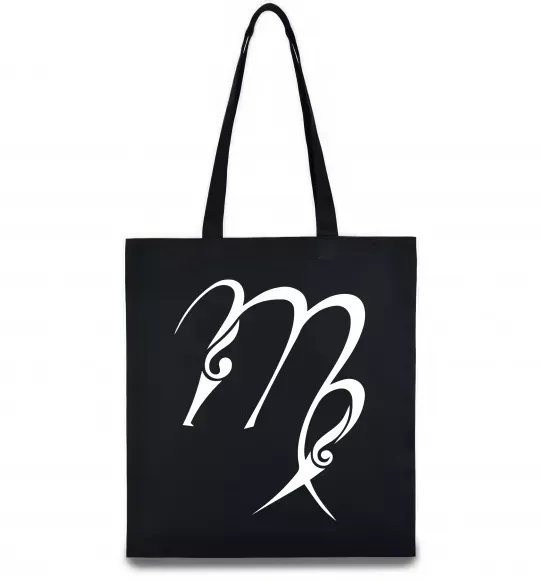 Еко-сумка Діва знак Чорний фото