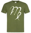 Мужская футболка Діва знак Оливковый фото