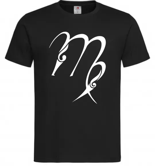 Мужская футболка Діва знак Черный фото