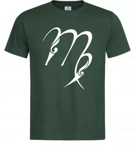 Мужская футболка Діва знак Темно-зеленый фото