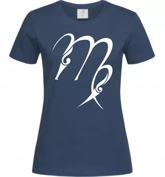 Женская футболка Діва знак Темно-синий фото