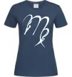 Женская футболка Діва знак Темно-синий фото