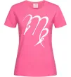 Женская футболка Діва знак Ярко-розовый фото