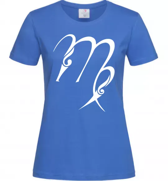 Женская футболка Діва знак Ярко-синий фото