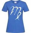 Женская футболка Діва знак Ярко-синий фото