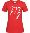 Женская футболка Діва знак Красный фото
