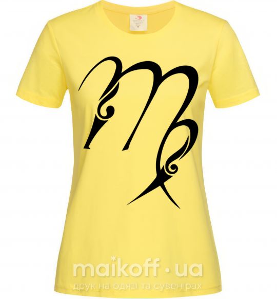Жіноча футболка Дева знак Лимонний фото