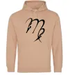 Жіноча толстовка (худі) Діва знак Пісочний фото