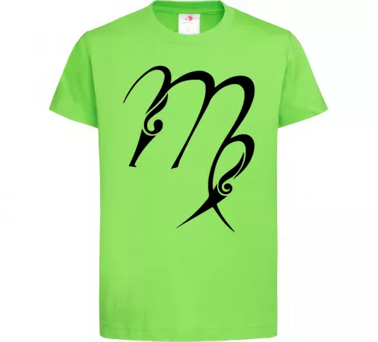 Дитяча футболка Діва знак Лаймовий фото