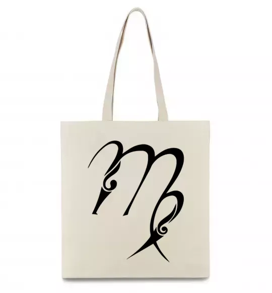 Еко-сумка Діва знак Бежевий фото