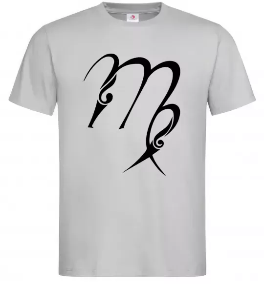 Мужская футболка Діва знак Серый фото