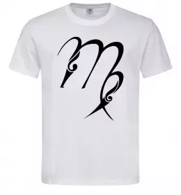 Мужская футболка Діва знак Белый фото