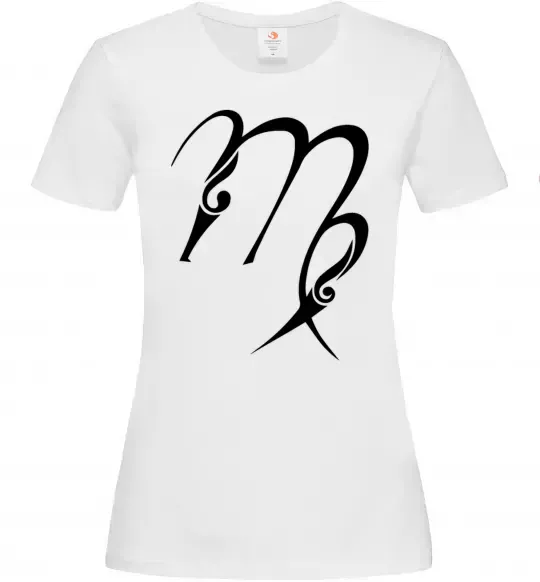 Женская футболка Діва знак Белый фото