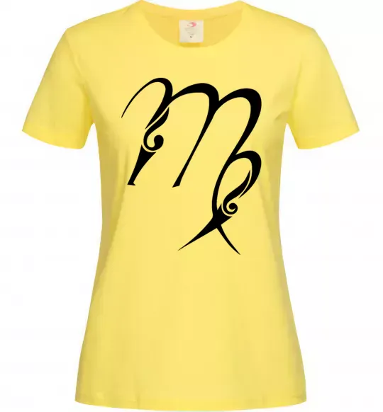 Женская футболка Діва знак Лимонный фото