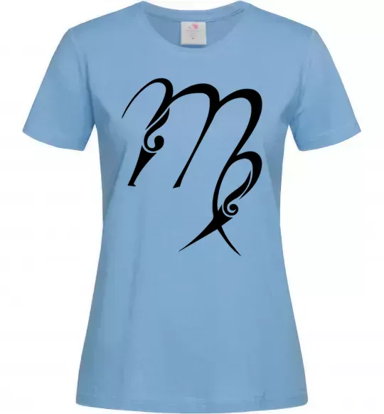 Женская футболка Діва знак Голубой фото