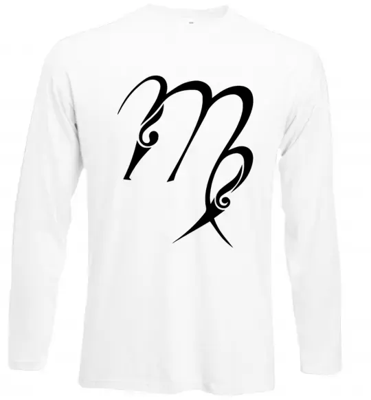 Лонгслів Діва знак Білий фото