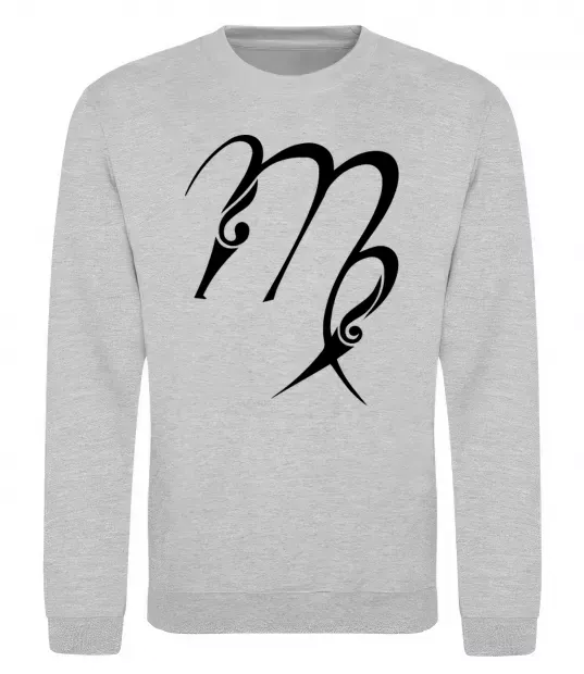 Світшот Діва знак Сірий меланж фото