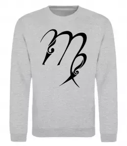 Світшот Діва знак Сірий меланж фото