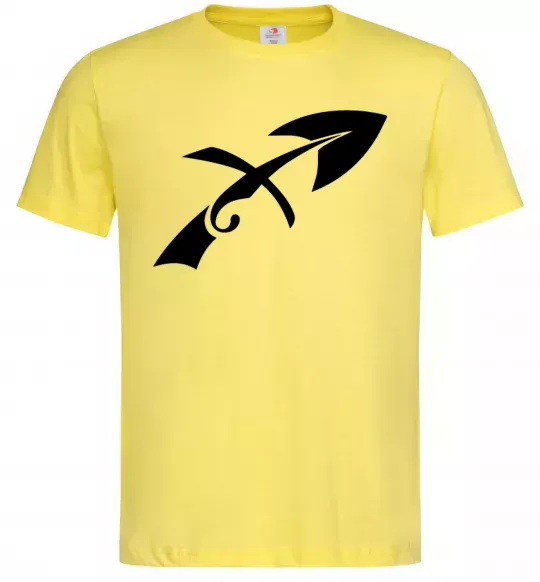 Мужская футболка Стрілець знак Лимонный фото