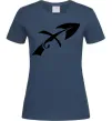 Женская футболка Стрілець знак Темно-синий фото