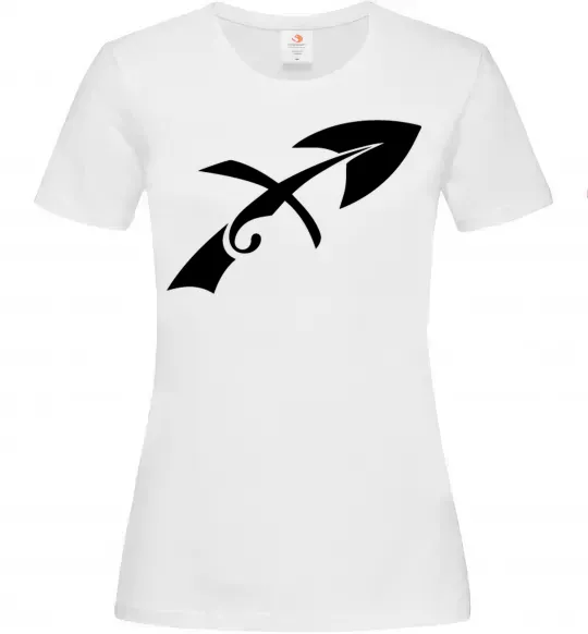 Женская футболка Стрілець знак Белый фото