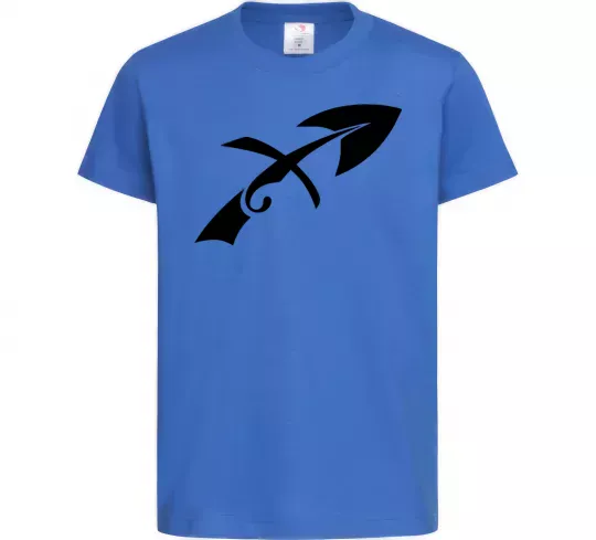 Дитяча футболка Стрілець знак Яскраво-синій фото