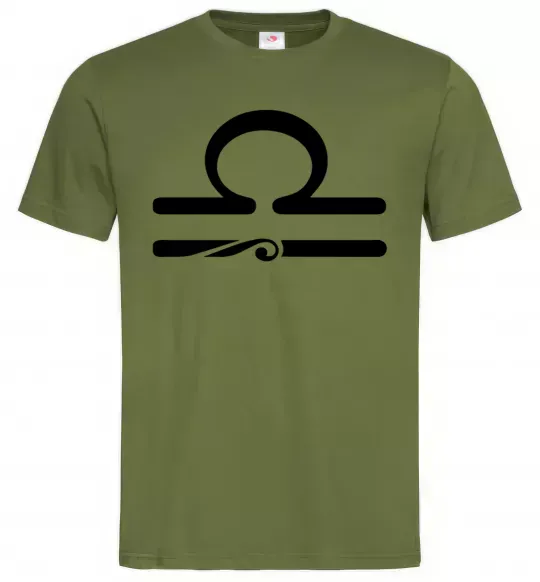 Мужская футболка Терези знак Оливковый фото