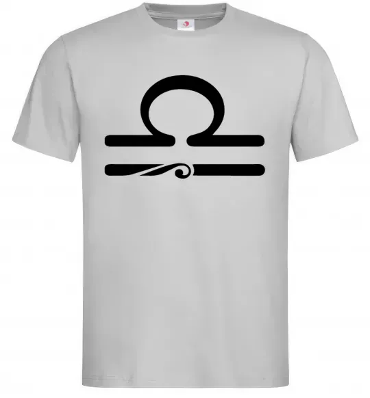 Мужская футболка Терези знак Серый фото