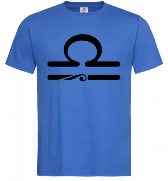 Мужская футболка Терези знак Ярко-синий фото