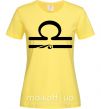 Женская футболка Весы знак Лимонный фото