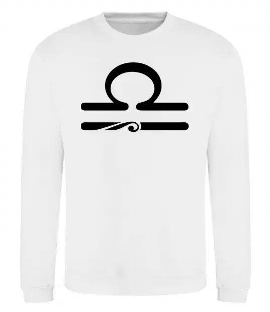 Світшот Терези знак Білий фото